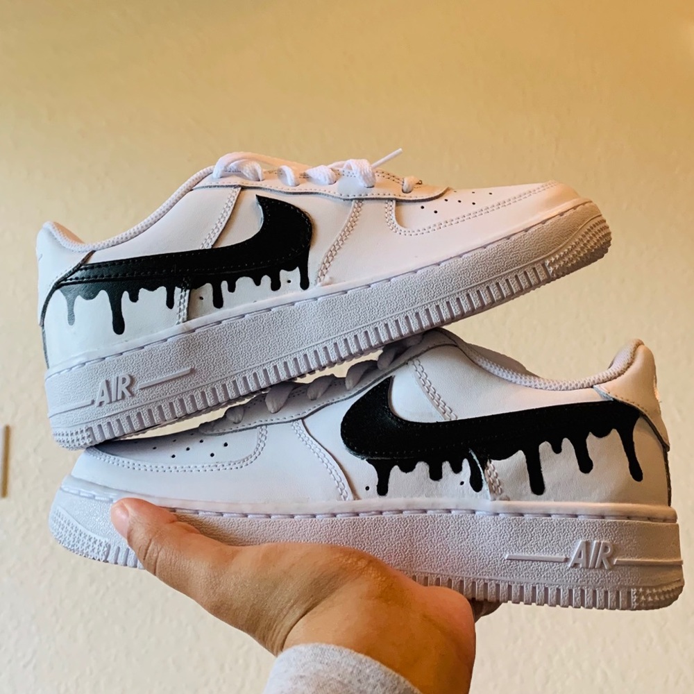Custom Air Force 1 Black drip